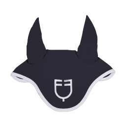 Touca anti-moscas em tecido técnico White Line Edition Equestro Marinho Azul-marinho