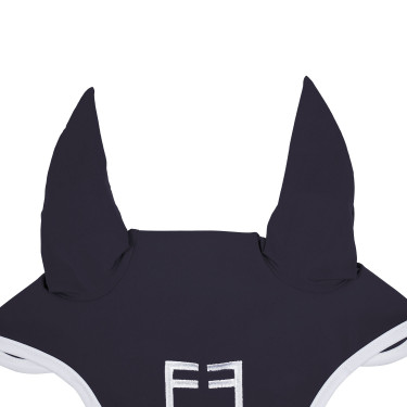 Touca anti-moscas em tecido técnico White Line Edition Equestro Marinho Azul-marinho