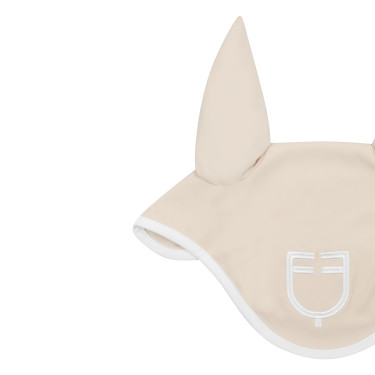 Touca anti-moscas em tecido técnico White Line Edition Equestro Touca anti-moscas em tecido técnico White Line Edition Equestro