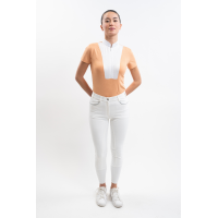 Polo de competição Harcour Paris feminino Damásco Laranja Polo de competição Harcour Paris feminino Damásco Laranja