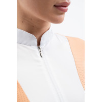 Polo de competição Harcour Paris feminino Damásco Laranja Polo de competição Harcour Paris feminino Damásco Laranja