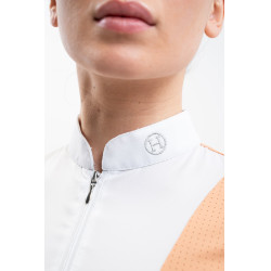 Polo de competição Harcour Paris feminino Damásco Laranja Polo de competição Harcour Paris feminino Damásco Laranja