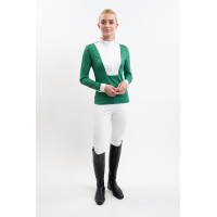 Polo de competição Harcour Prague feminino Verde esmeralda