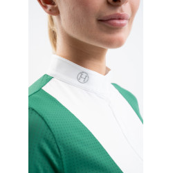 Polo de competição Harcour Prague feminino Verde esmeralda Polo de competição Harcour Prague feminino Verde esmeralda