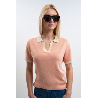 Polo Harcour Peach feminino Damásco Laranja