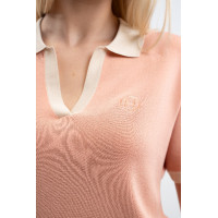 Polo Harcour Peach feminino Damásco Laranja