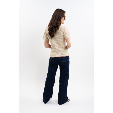 Polo Harcour Pony feminino Linho Bege