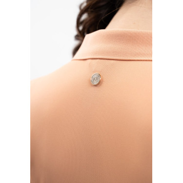 Polo técnico Harcour Pepite feminino Damásco Laranja