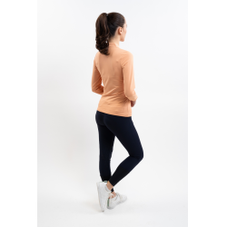 Polo técnico Harcour Pepite feminino Damásco Laranja