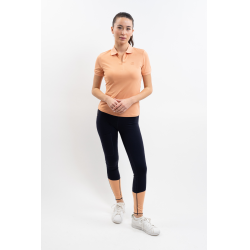 Polo técnico Harcour Popsy feminino Damásco Laranja