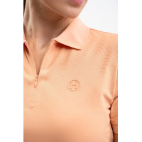 Polo técnico Harcour Popsy feminino Damásco Laranja