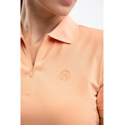 Polo técnico Harcour Popsy feminino Damásco Laranja