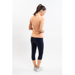 Polo técnico Harcour Popsy feminino Damásco Laranja