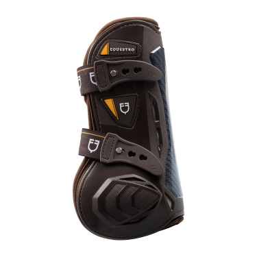 Polainas de neoprene com fecho rápido Equestro Castanho