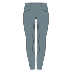 Legging de equitação Easy Rider Maxima FullGrip Infantil Chumbo Azul Legging de equitação Easy Rider Maxima FullGrip Infantil Chumbo Azul