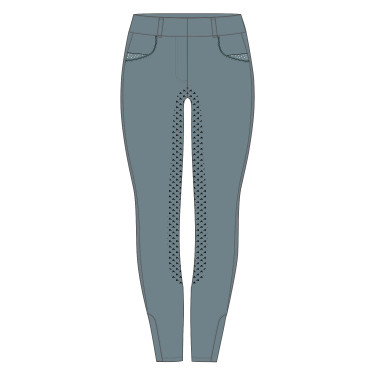 Legging de equitação Easy Rider Maxima FullGrip Infantil Chumbo Azul Legging de equitação Easy Rider Maxima FullGrip Infantil Chumbo Azul