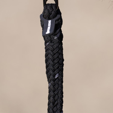 Corda de amarração Imperial Riding Deluxe com mosquetão simples Preto