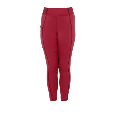 Legging justo para menina com grip e logótipo Equestro Legging justo para menina com grip e logótipo Equestro