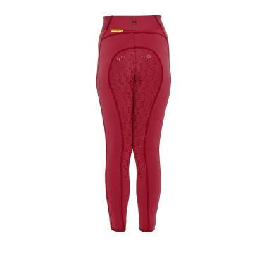 Legging justo para menina com grip e logótipo Equestro Legging justo para menina com grip e logótipo Equestro