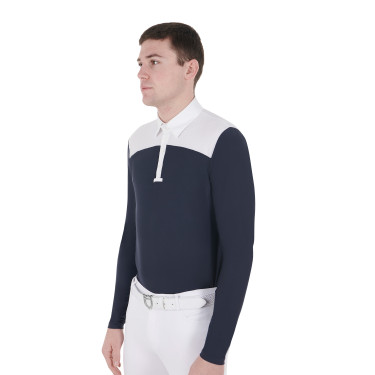 Polo de concurso Masculino de Manga Longa com Botões Equestro Polo de concurso Masculino de Manga Longa com Botões Equestro