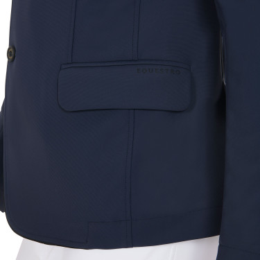 Casaco de competição masculino em tecido elástico com bolsos com zíper Equestro Casaco de competição masculino em tecido elástico com bolsos com zíper Equestro