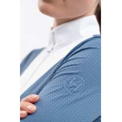 Polo de competição Harcour Coco feminino Azul aço Polo de competição Harcour Coco feminino Azul aço