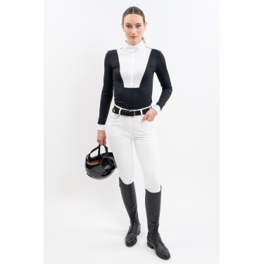 Polo de competição Harcour Coco feminino Preto