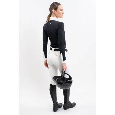 Polo de competição Harcour Coco feminino Preto