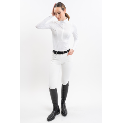 Polo de competição Harcour Coco feminino Branco
