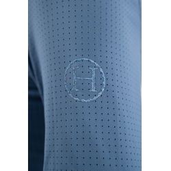 Polo Harcour Breezi feminino Azul aço