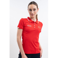 Polo Harcour Douve feminino Swiss Equestrian Friends Vermelho