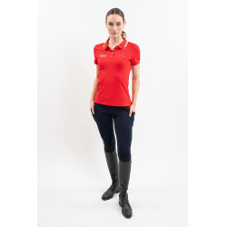 Polo Harcour Douve feminino Swiss Equestrian Friends Vermelho