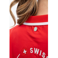 Polo Harcour Douve feminino Swiss Equestrian Friends Vermelho