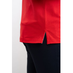 Polo Harcour Dranse homem Swiss Equestrian Friends Vermelho