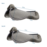 Amortecedor Stübben de pele de carneiro Streamline Cinzento Amortecedor Stübben de pele de carneiro Streamline Cinzento
