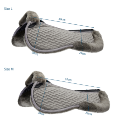 Amortecedor Stübben de pele de carneiro Streamline Cinzento