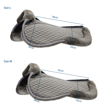 Amortecedor Stübben de pele de carneiro Streamline Cinzento