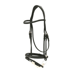 Bridon Stübben Pro-Jump com Slide&Lock Preto / preto Bridon Stübben Pro-Jump com Slide&Lock Preto / preto