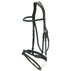 Bridon Stübben Pro-Jump com Slide&Lock Preto / preto Bridon Stübben Pro-Jump com Slide&Lock Preto / preto