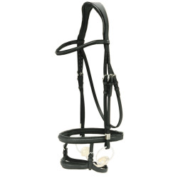 Bridon Stübben Pro-Jump com Slide&Lock Preto / preto