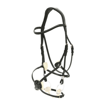 Bridon Stübben Pro-Jump com Slide&Lock Preto / preto Bridon Stübben Pro-Jump com Slide&Lock Preto / preto