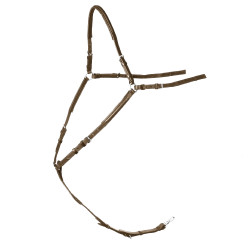 Peitoral Stübben SideFit com forquilha removível e ajustável Ébano / ébano