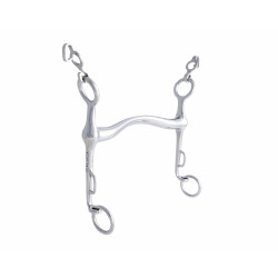 Mors de bridão Stübben 2490 Fine Line canhão 16 mm