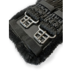 Cil Stübben corda com almofadas acolchoadas fivelas inox Preto