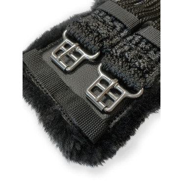 Cil Stübben corda com almofadas acolchoadas fivelas inox Preto