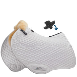 Tapete de salto de obstáculos Stübben pele de cordeiro Streamline Close Contact Branco