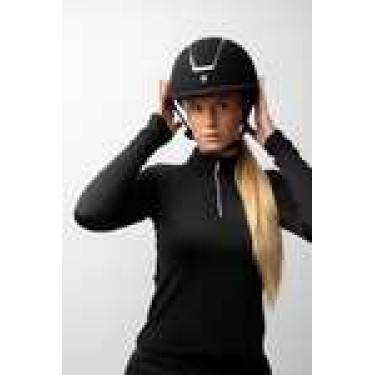 Capacete de equitação Solara II Horze Preto / preto