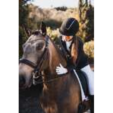 Capacete de equitação Solara II Horze Preto / preto