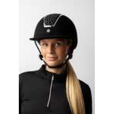 Capacete de equitação Solara II Horze Preto / branco