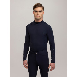 Baselayer com gola Tommy Hilfiger Equestrian Phoenix masculino Azul-marinho